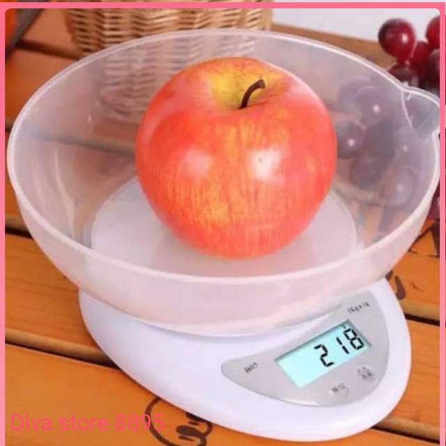 Timbangan Dapur Mangkok 5 kg Mangkuk Kitchen Scale Digital Bowl Daging JY