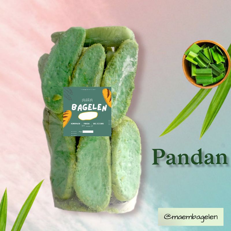 

Snack Cemilan Roti Kering Bagelen / Bagelan Rasa Pandan 250gr - MAEM BAGELEN