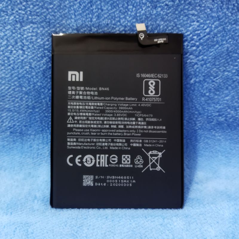 baterai batre XIAOMI BN 46 / BN46