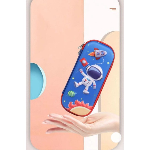 Kotak pensil multi fungsi karakter super hero-3D astro blue