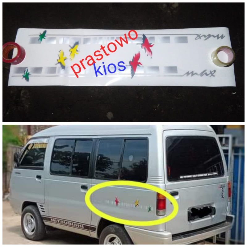 sticker striping stiker Lis body colt T 120ss minibus