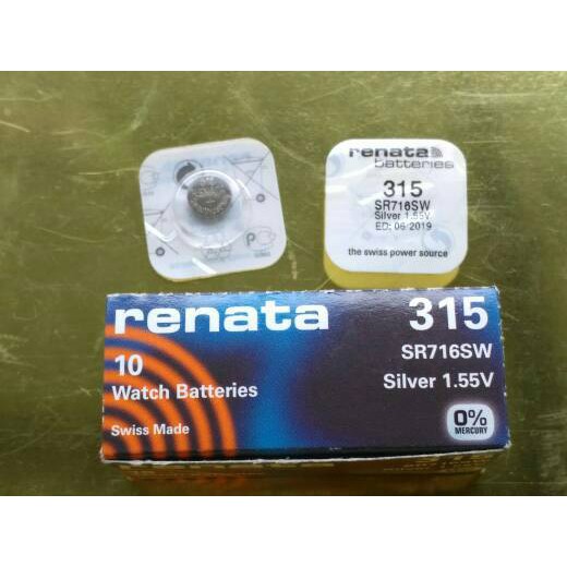 Baterai Batre Jam 315 SR716SW SR 716 SW renata