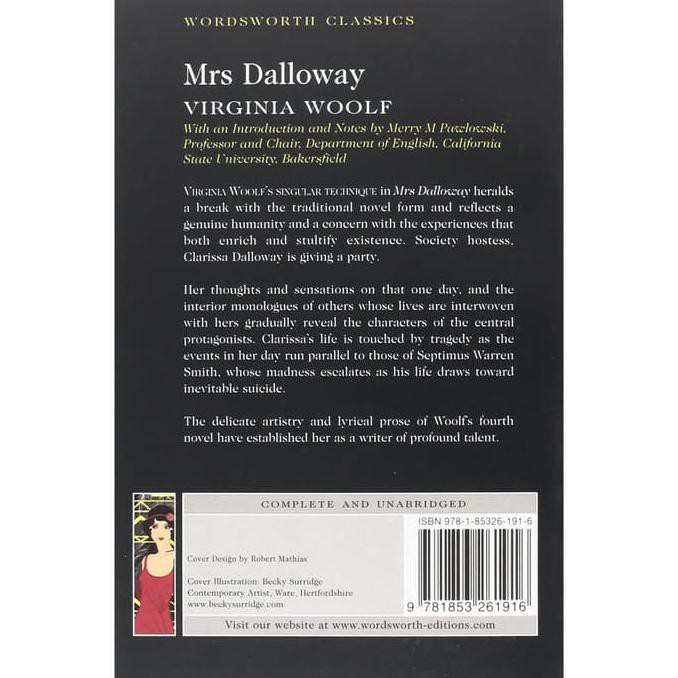 Mrs Dalloway Virginia Woolf (Wordsworth Classics) (Wordsworth Collecti BI820