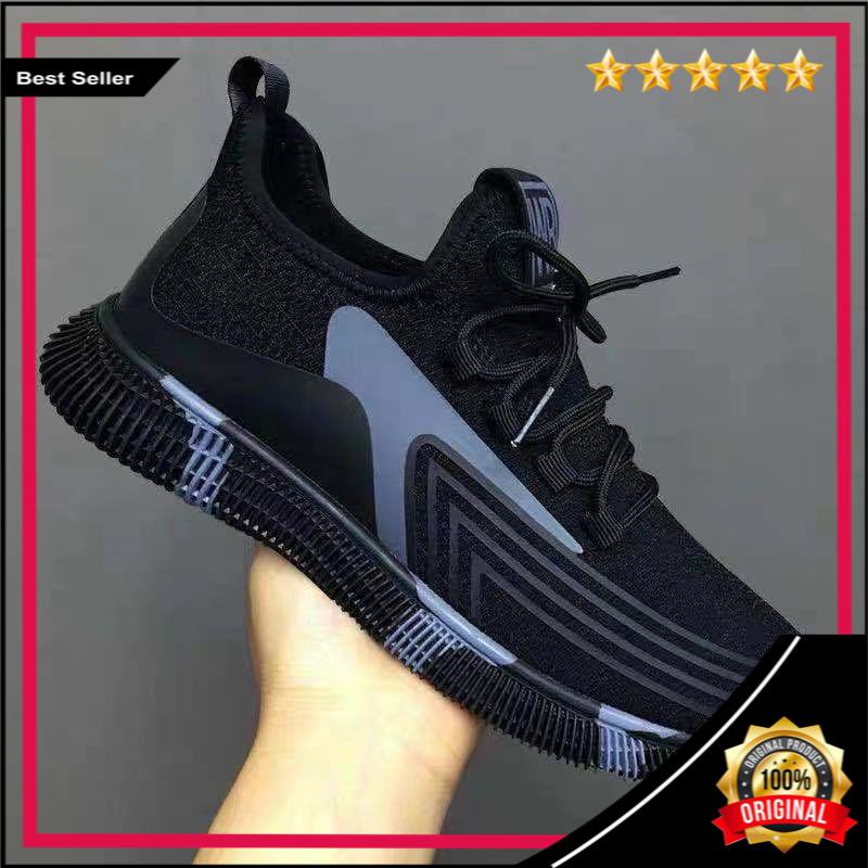 2021 Pria Sepatu  Flyknit Sepatu Casual Tren  Mesh Olahraga Sepatu Pria Kain Sepatu Kios