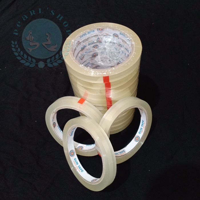 

Terlaris Solatip/Isolasi/Isolatip/Selotip/Lakban Bening Ukuran 1Cm (12 Pcs) Terbatas