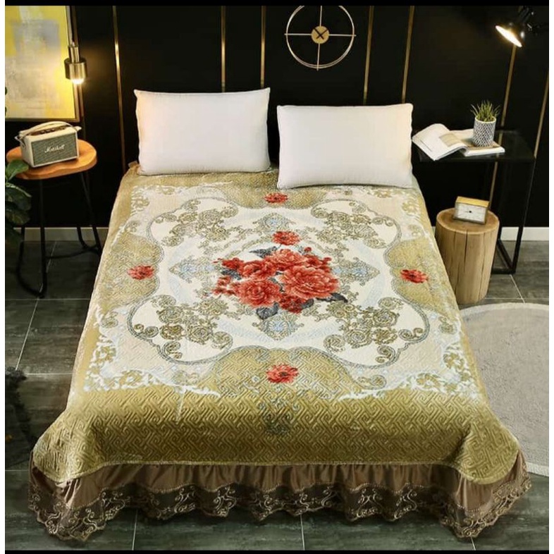 SELIMUT RENDA BAHAN DOUBLE, LAPISAN DALAM BAHAN KATUN JEPANG-*1