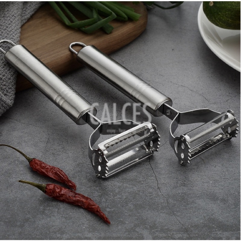 Pisau kupas Kulit Buah Peeler and Greter 2in1 Stainless Steel