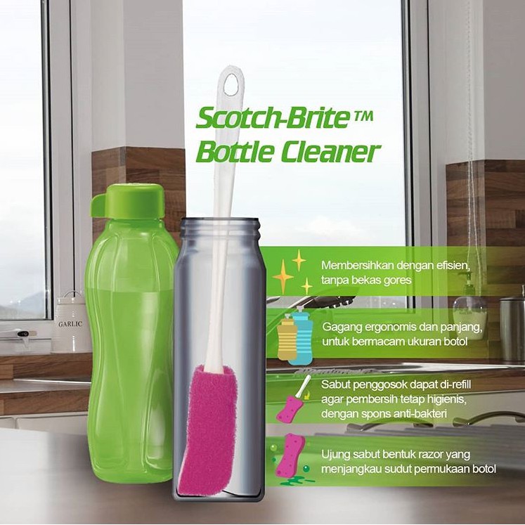 Ktmstore 3M Scotch Brite Pembersih botol minum Sikat Botol DBC01