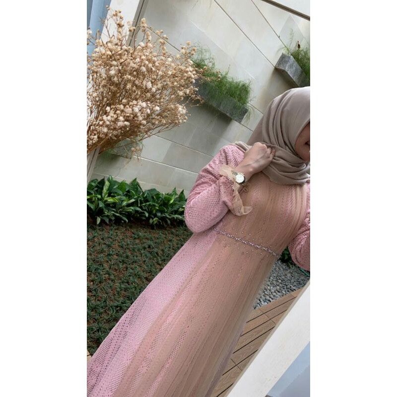 ready Syalina dress pink S By javina_official