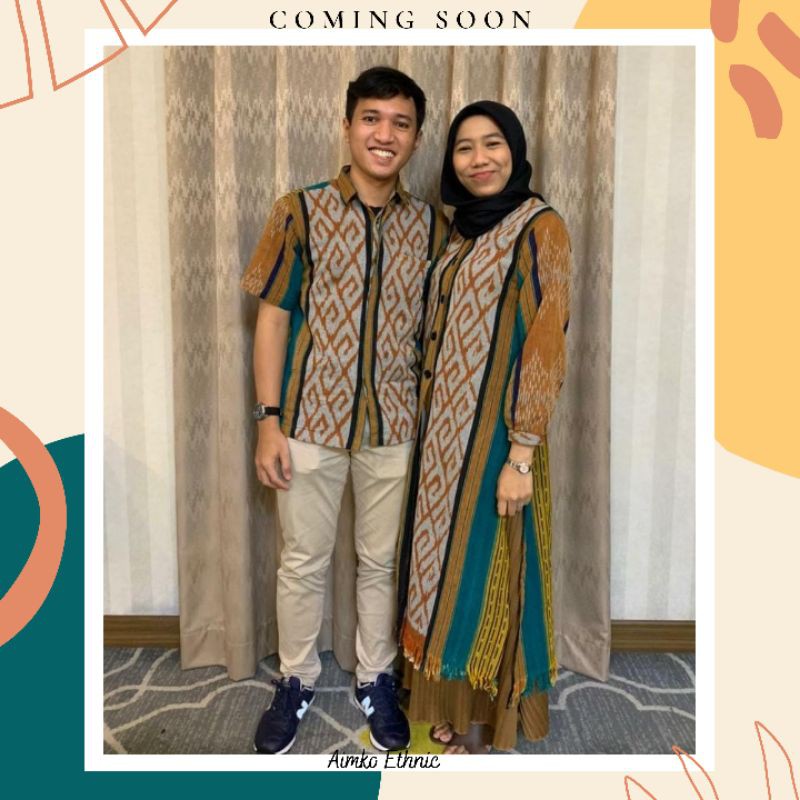 set couple etnic tenun etnic baju tenun couple baju etnik dress tenun dress etnik kemeja tenun