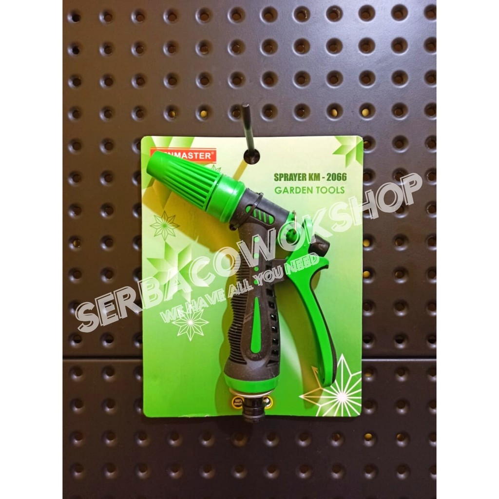 Kenmaster semprotan Air KM-2066 1 Posisi Semprotan Air Hose Nozzle Semprot Taman Tanaman Termurah