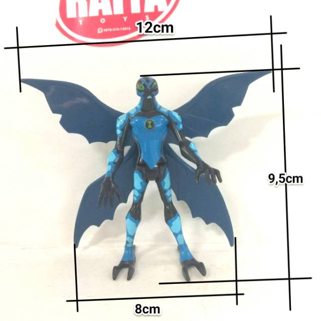 Ben 10 alien Big Chill monster ben 10 ori Bandai bukan jam omnitrix