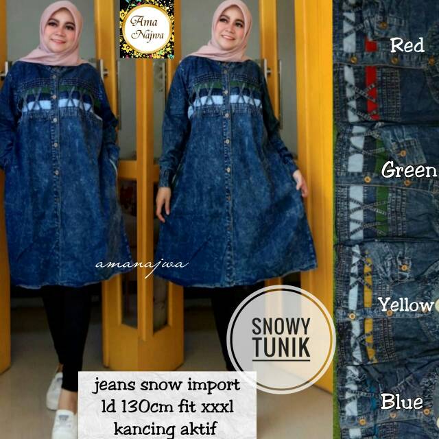 Snowy Tunik Jeans by Ama Najwa