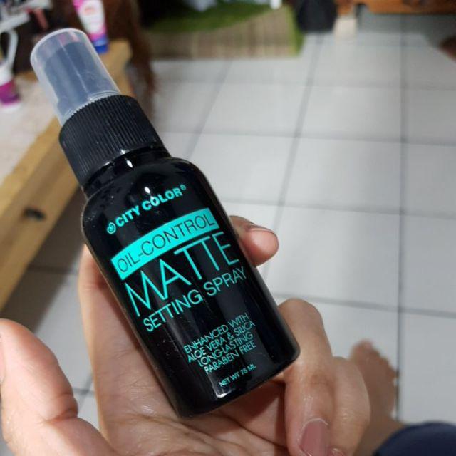 Jual City Color Oil Control Matte Setting Spray | Shopee Indonesia