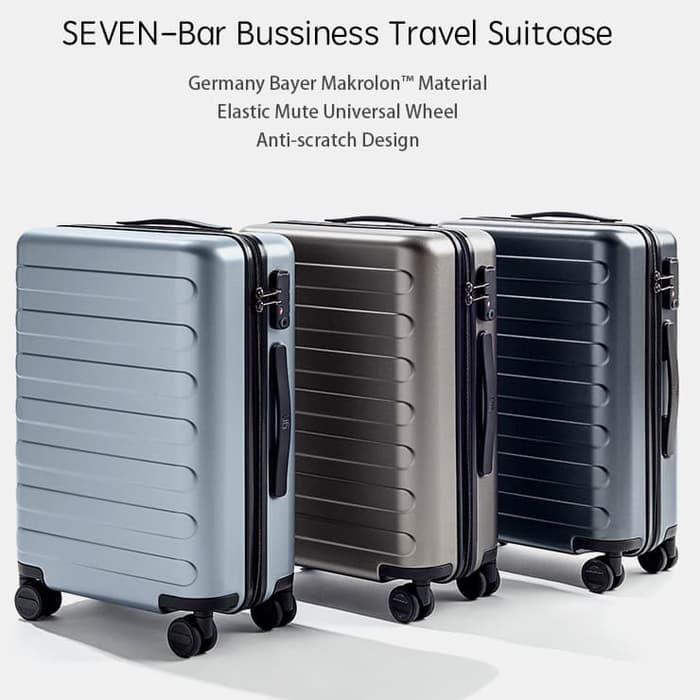90 NINETYGO Rhein Luggage 20&quot; Seven Bar Travel Suitcase Koper Kabin