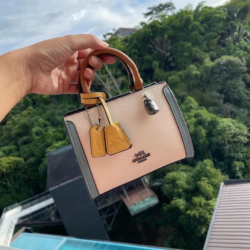 TAS COACH MICRO ZOE FREE BOX PUTIH LIKE ORI PREMIUM