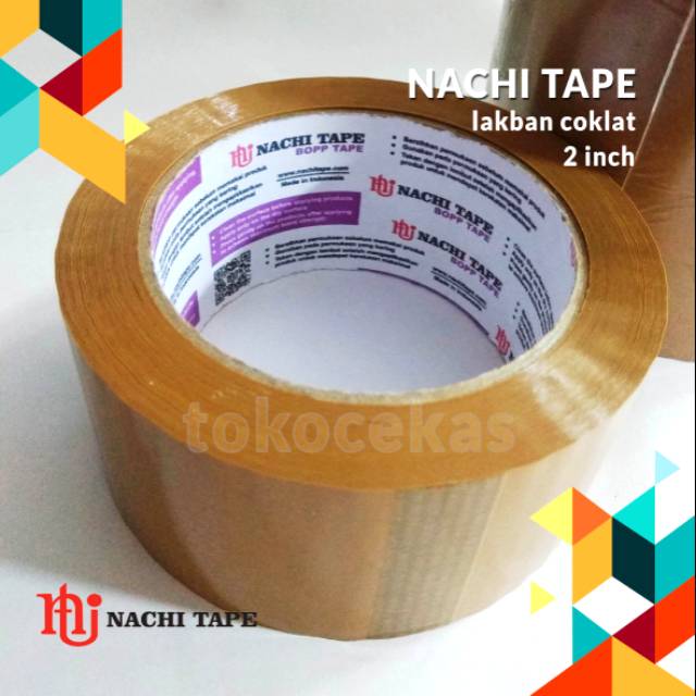 

Nachi Tape OPP lakban coklat 2 inch