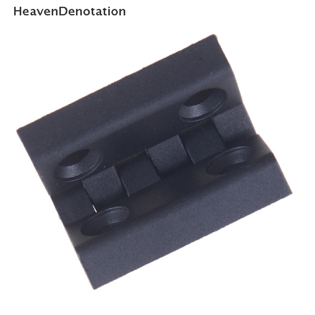 (Heavendenotation) Engsel 2 Daun Bahan Plastik Warna Hitam