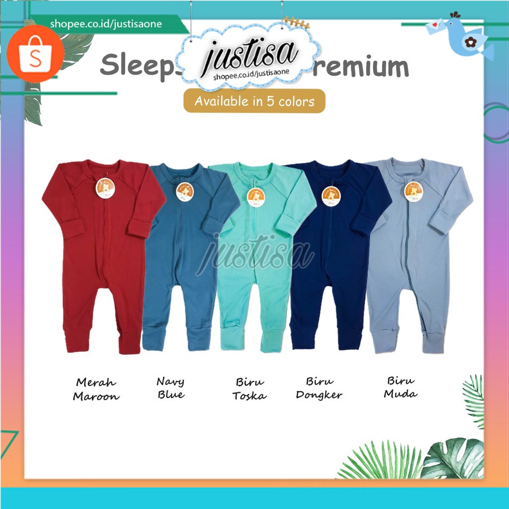 Promo !! BAJU BAYI SLEEPSUIT BAYI POLOS NIA PREMIUM-JUMPER BAYI POLOS