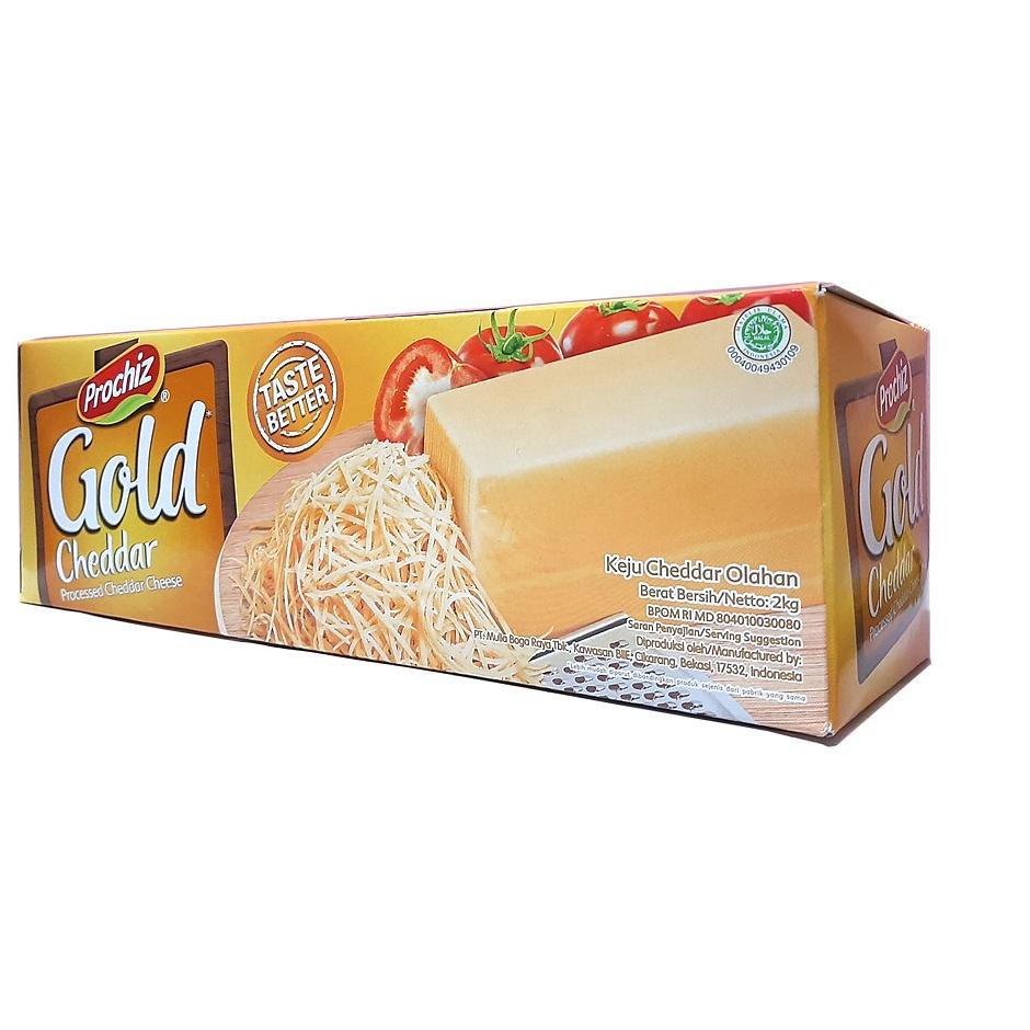 

TAKASIHMURAH!!!!} Keju Cheddar Prochiz Gold Potongan Repack +- 250gr | Bekasi