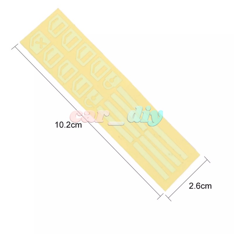 Set Stiker Tombol Saklar Pintu / Jendela Mobil Luminous