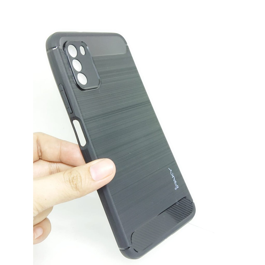 Case Slim Fit Carbon Xiaomi Poco M3 6.53 inchi Softshell Fiber Multi Carbon Anti Melar