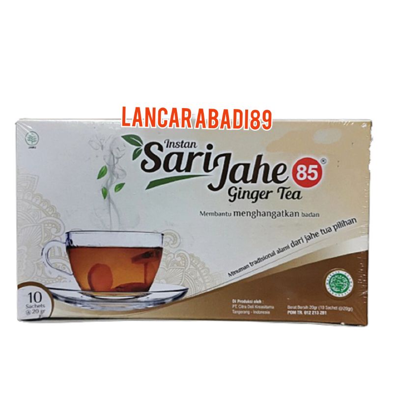 

Sari jahe 85 instan ginger tea halal