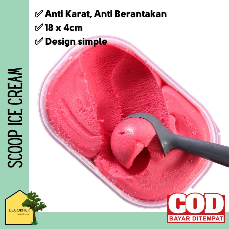 Ice Cream Gelato Scoop Sendok Es Krim 4 cm Stainless Steel Serok es krim gelato