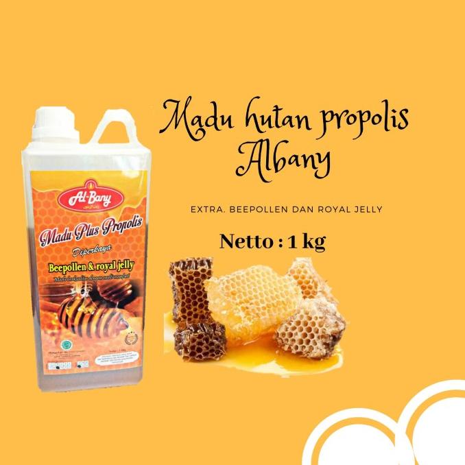 

Madu murni asli hutan plus propolis Al bany 1kg 1000 gram