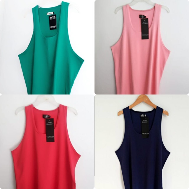 Kaos Singlet Pria Polos Katun Premium / Kaos Gym Pria