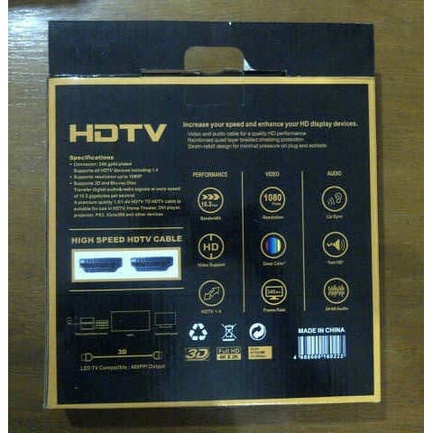 KABEL HDMI TO HDMI 20M FLAT VERSI 1.4 3D 1080P 20 m MALE to MALE Terpopuler