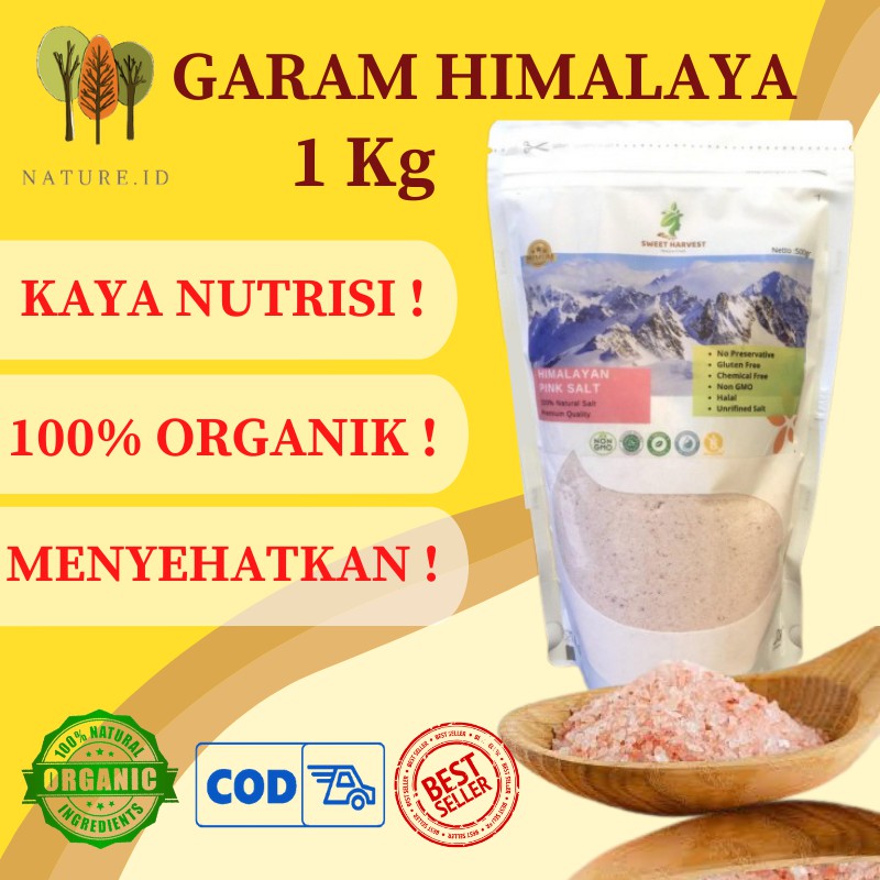 

GARAM HIMALAYA HIMALAYAN SALT ORIGINAL PINK SALT ORGANIC 1Kg