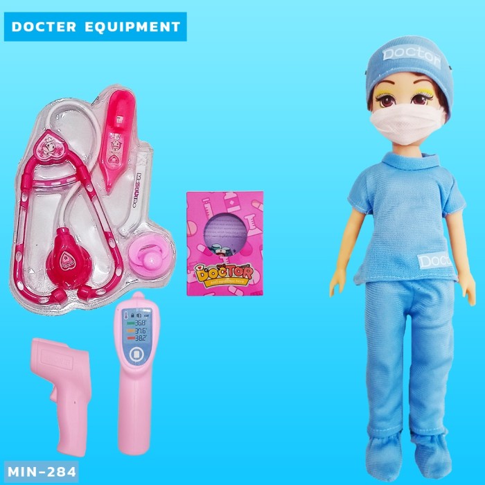 SMALL DOK dokter dokteran boneka barbie stetoskop