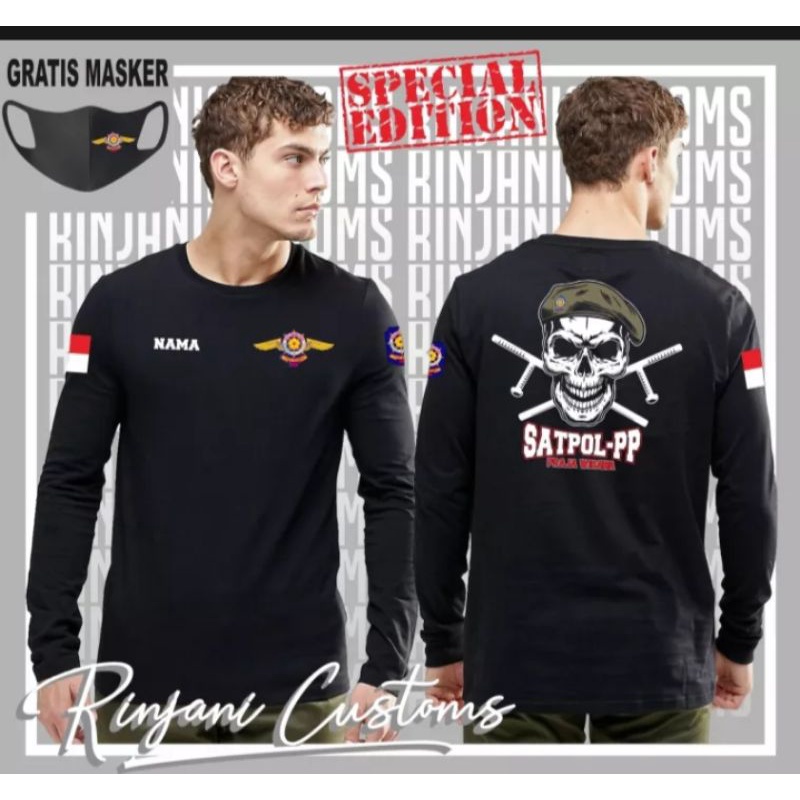KAOS SATPOL PP TERBARU KAOS TANGAN PENDEK SATPOL PP KAOS TANGAN PANJANG SATPOL PP GRATIS NAMA TOPI
