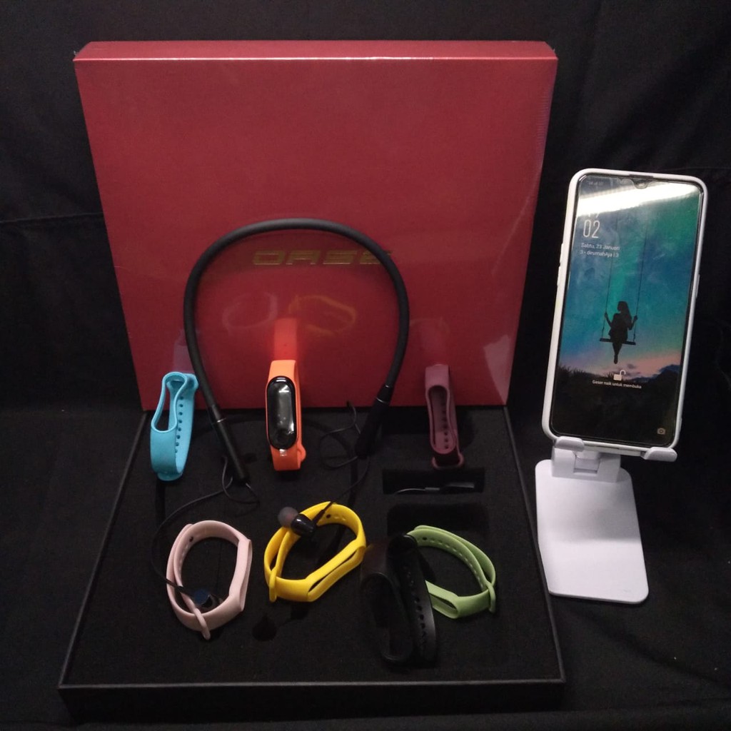 Oase Gift Box Headset Smartwatch Free Strap / GIFT BOX OPPO RENO 4