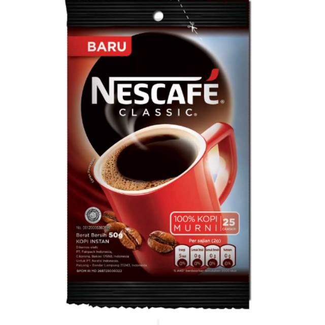 

Nescafe classic bag 45g