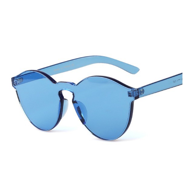 COD - F297 Kaca Mata Dewasa / Kacamata Fashion Wanita Kombinasi Warna / Eyeglasess-Biru Muda