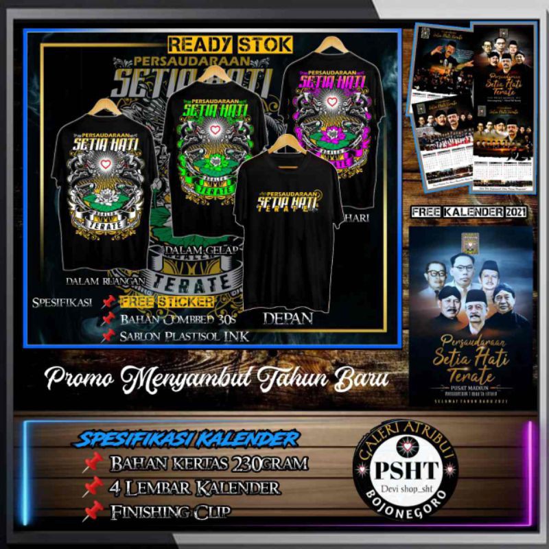 

Baju Setia Hati Distro Bonus Kalender 2021