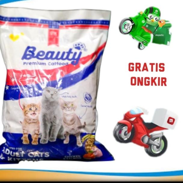 MAKANAN KUCING-BEAUTY MAKANAN KUCING 1 KG - 1 KG