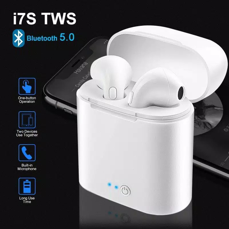 (COD) Headset Bluetooth wireless Earphone Aipods HBQ I7S TWS Twins With Charging Case cod