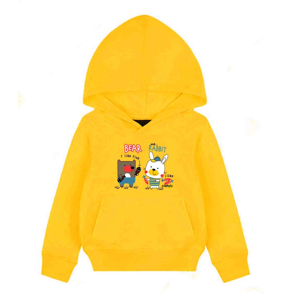 Hoodie Anak Bear And Rabbit Sweater Pakaian Fleece Anak M - XL