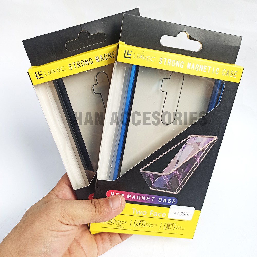 OPPO RENO 2F Case Magnetic 360 FULL GLASS Depan dan Belakang - Full Protection