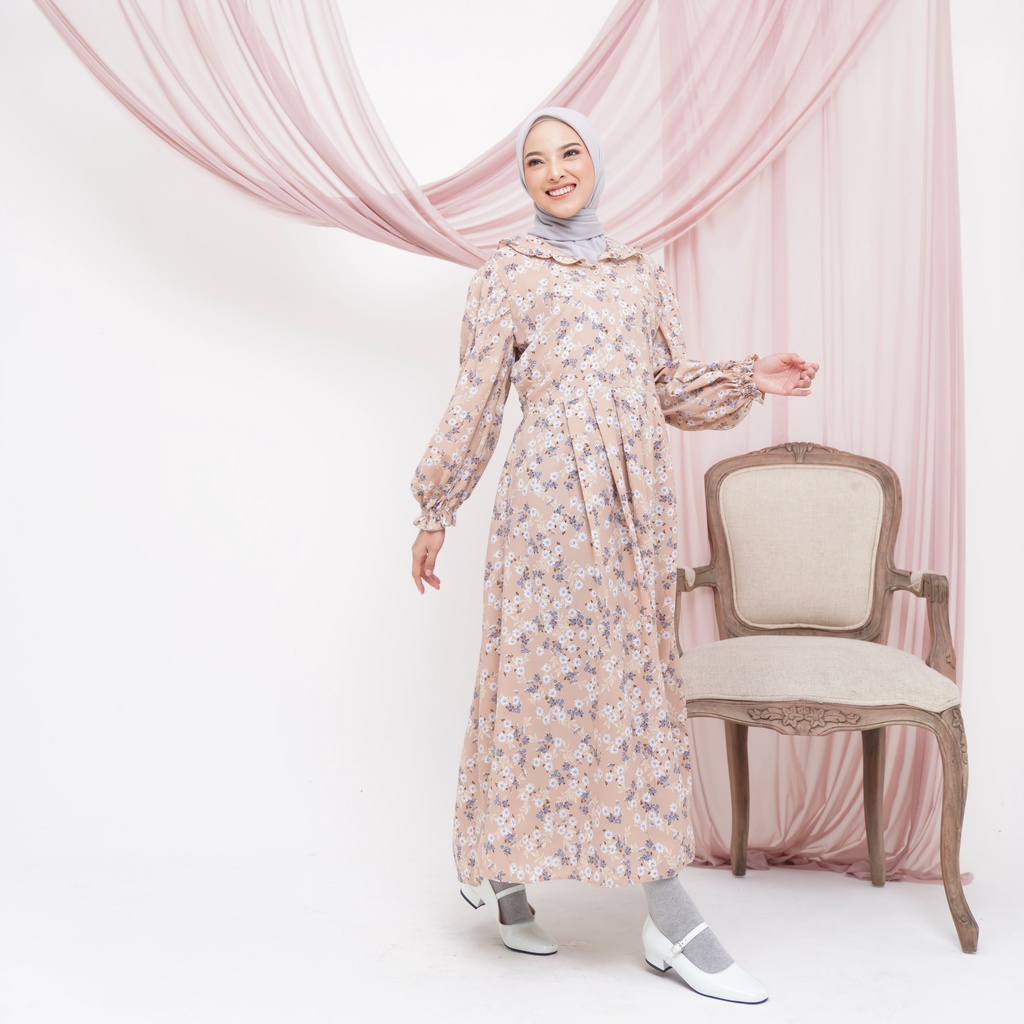 SAMARA MIDI DRESS BUSUI ANKLE DRESS VINTAGE LOOKLIKE QIANA DRESS HAIDEE ORLIN