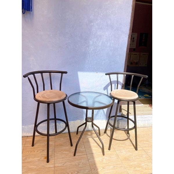 Bar Stool Kursi bar Informa + Meja Bulat Ace (khusus bandung)