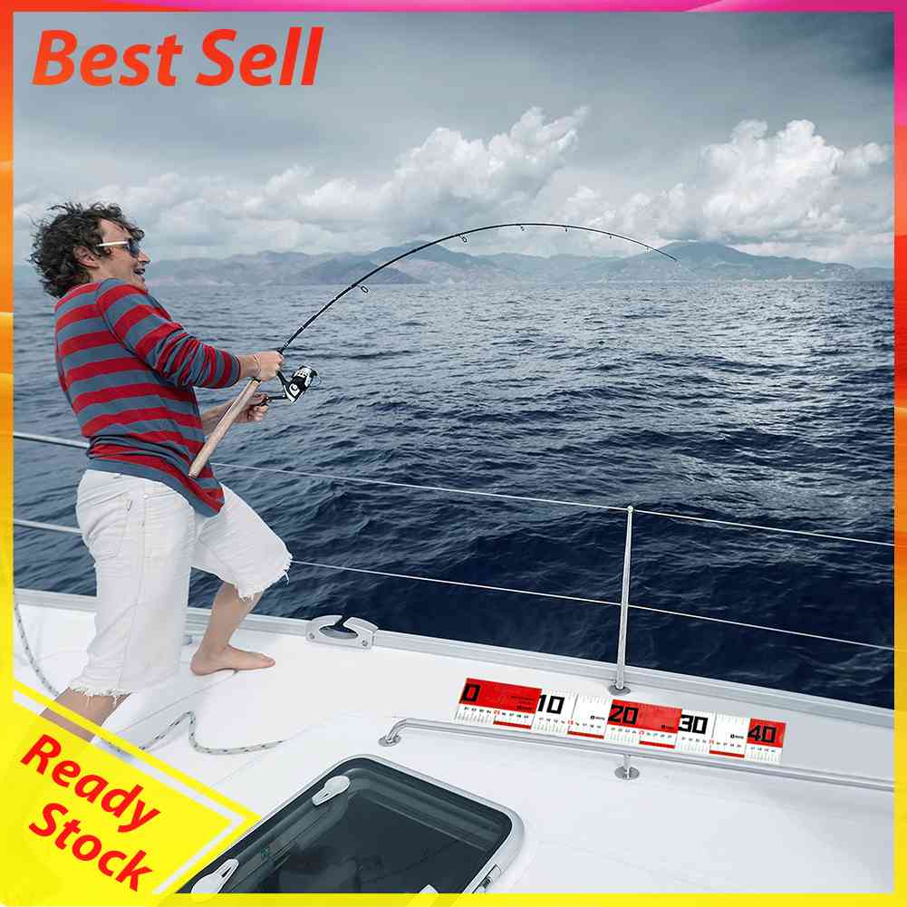 2pcs 65cm Lure Boat Fish Ruler Measuring Sticker Fishing Tool Tackle Accessories