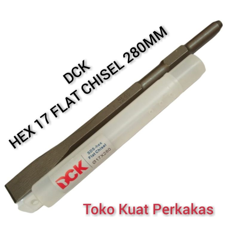 Jual Mata Bor DCK Bobok Beton Pahat Hex 17 Hex Flat Chisel 280mm 