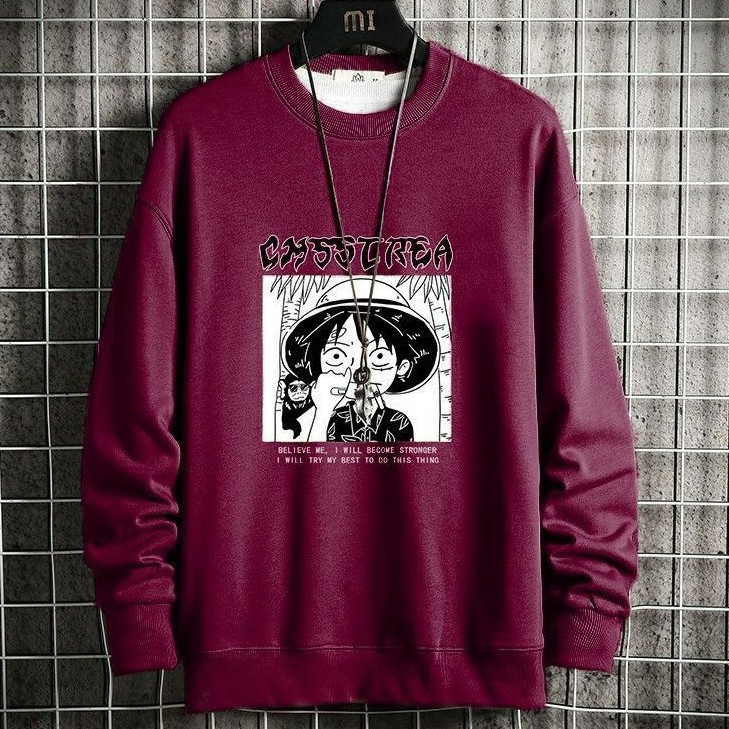 N_S Pakaian/Pria/Wanita Baju Sweatershirt SweaterLengan Panjang One_PieCe