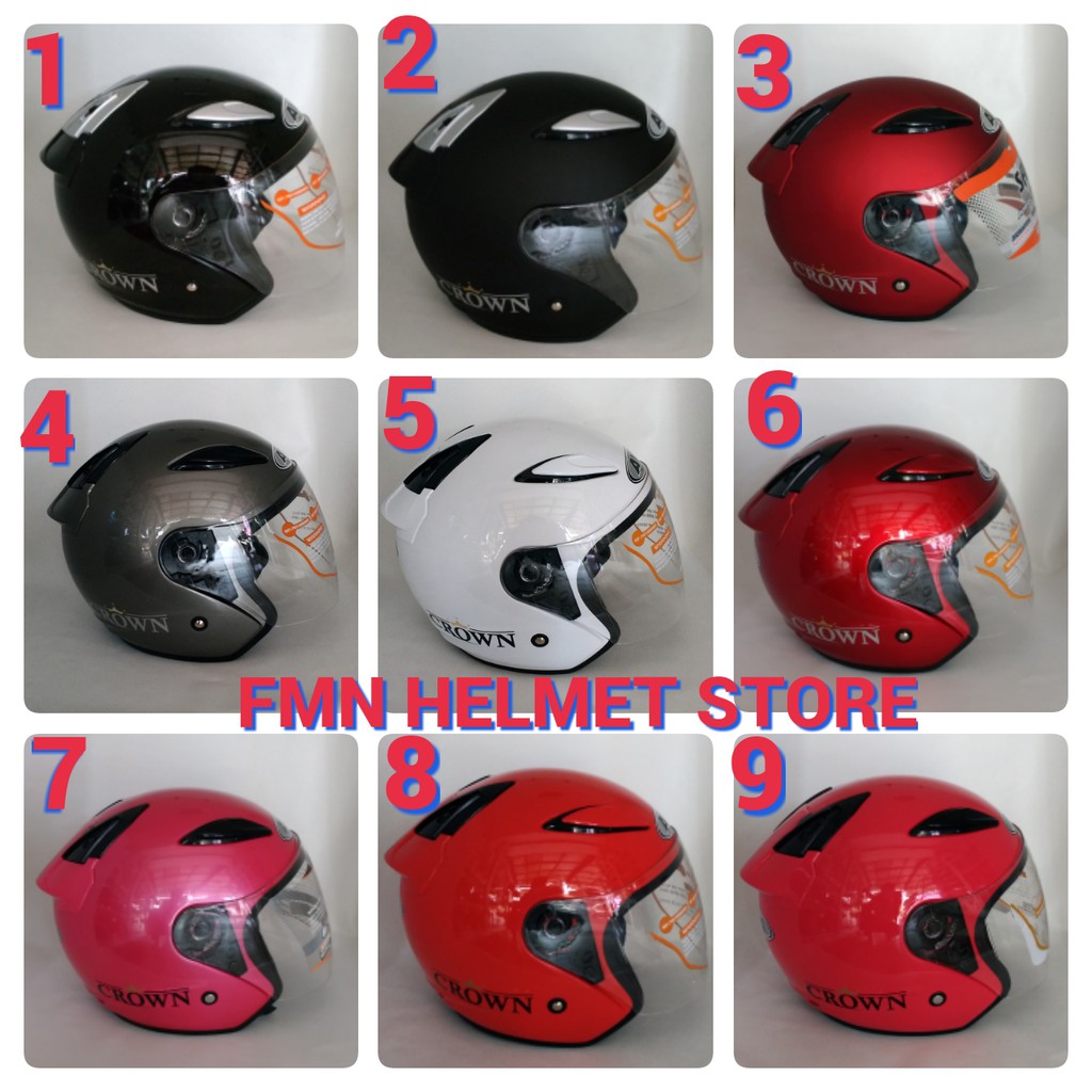 Helm AVA Crown Half Face Model DJ Maru