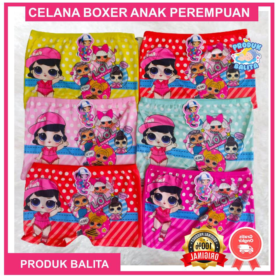 Celana Boxer Anak Perempuan Karakter Murah