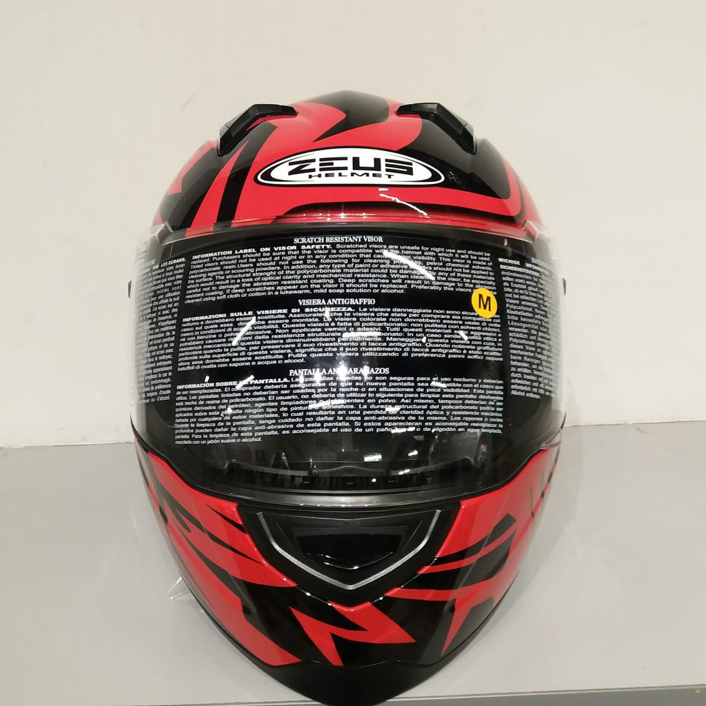 APPARELHEDON | ZEUS ZS 811 DRED AL34 BLACK | HELM FULL FACE | HELM | HELMET | ZEUS